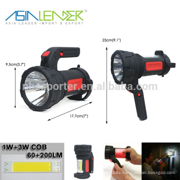 100% 3W LED encendido - 50% 3W LED encendido - 6W COB encendido pequeño Spotlight ajustable